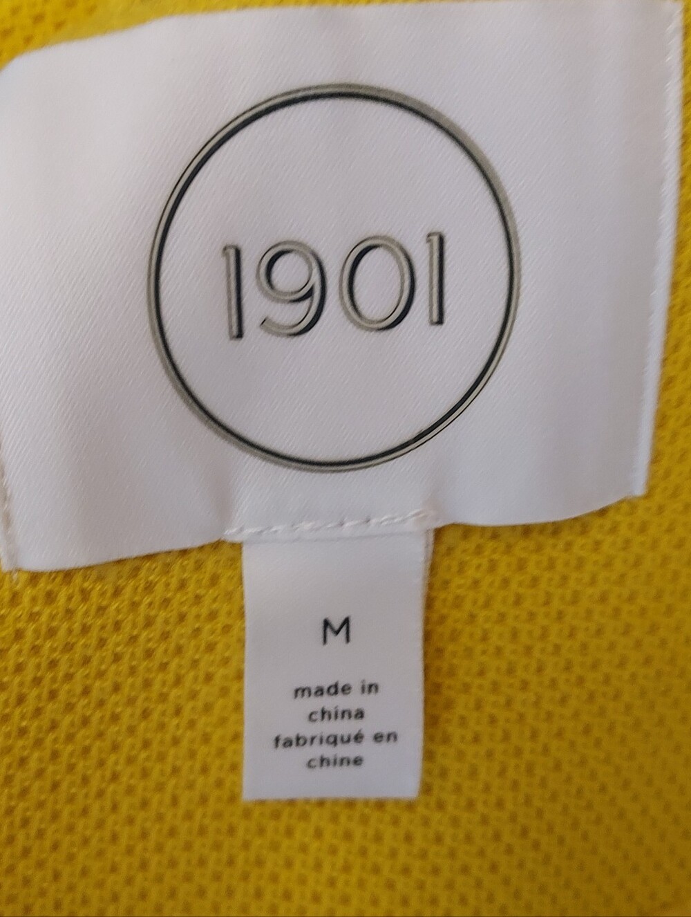 1901 Nordstrom Yellow Double Breasted Peacoat Jacket Size Medium - Picture 10 of 13